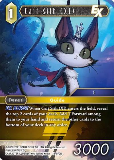 Cait Sith XI EX 15-070R Crystal Dominion Final Fantasy card