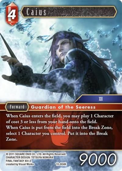 Caius 10-004H Opus X Final Fantasy card