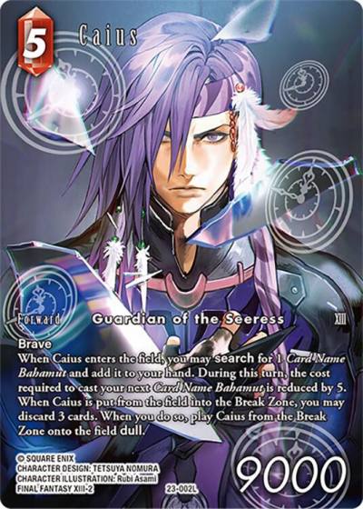 Caius Full Art 23-002L Hidden Trials Final Fantasy card