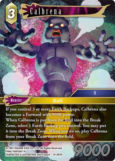 Calbrena 14-061H Opus XIV: Crystal Abyss Final Fantasy card