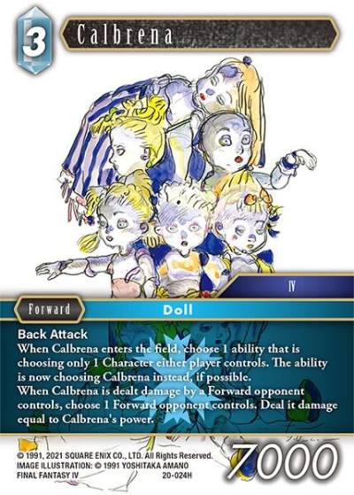 Calbrena 20-024H Dawn of Heroes Final Fantasy card