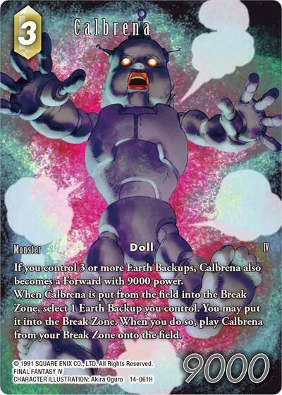 Calbrena Full Art 14-061H Opus XIV: Crystal Abyss Final Fantasy card