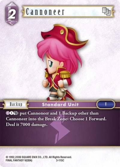 Cannoneer 3-115C Opus III Final Fantasy card
