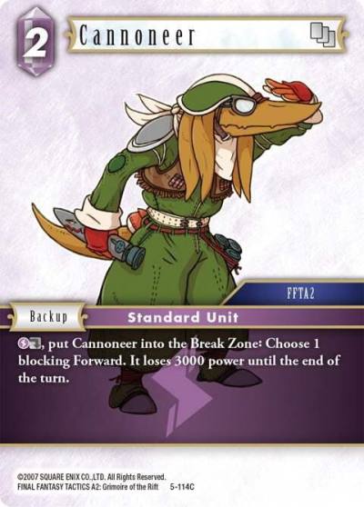 Cannoneer 5-114C Opus V Final Fantasy card