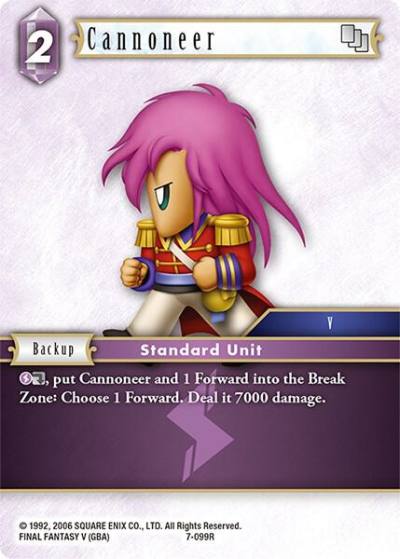 Cannoneer 7-099R Opus VII Final Fantasy card