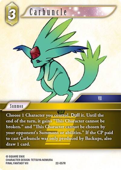 Carbuncle 22-057R Hidden Hope Final Fantasy card
