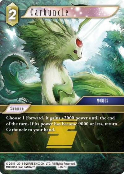 Carbuncle 5-077H Opus V Final Fantasy card