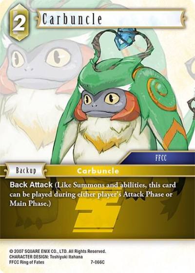 Carbuncle 7-066C Opus VII Final Fantasy card