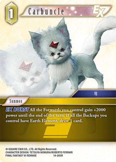 Carbuncle EX 14-060R Opus XIV: Crystal Abyss Final Fantasy card