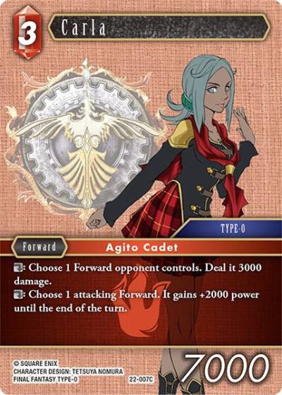 Carla 22-007C Hidden Hope Final Fantasy card