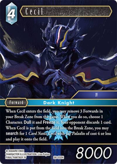 Cecil (032) 28-032H Dreamlike Oceans Final Fantasy card