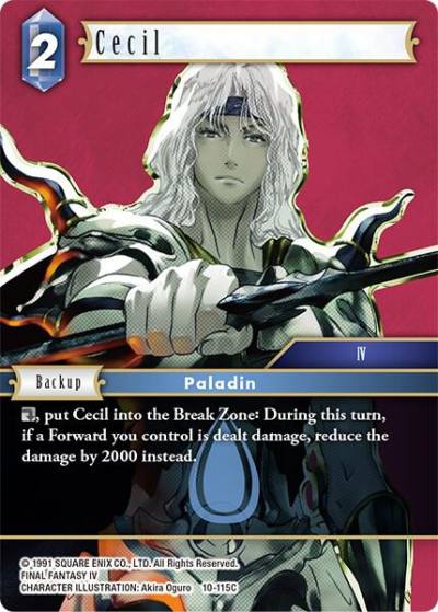 Cecil 10-115C Opus X Final Fantasy card
