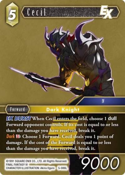 Cecil EX 5-086L Opus V Final Fantasy card