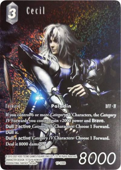 Cecil Full Art 17-139S Rebellion's Call Final Fantasy card