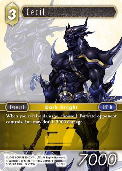 Cecil Hero 1-108H Opus I Final Fantasy card