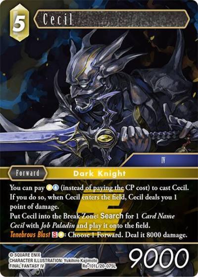 Cecil Re-101L/20-075L Legacy Collection Final Fantasy card