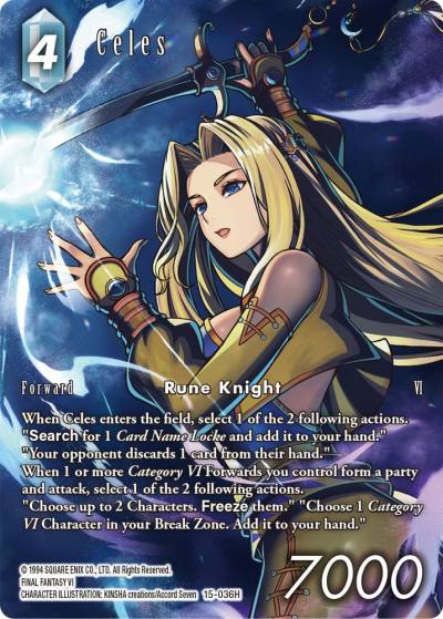 Celes Full Art 15-036H Crystal Dominion Final Fantasy card
