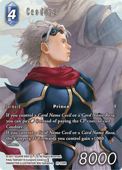 Ceodore Full Art 21-108R Beyond Destiny Final Fantasy card