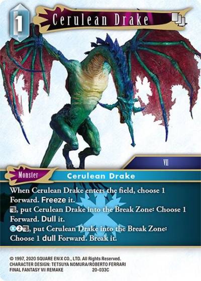 Cerulean Drake 20-033C Dawn of Heroes Final Fantasy card