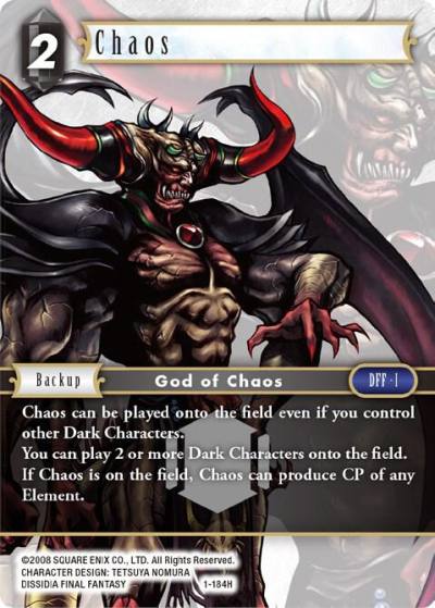 Chaos 1-184H Opus I Final Fantasy card