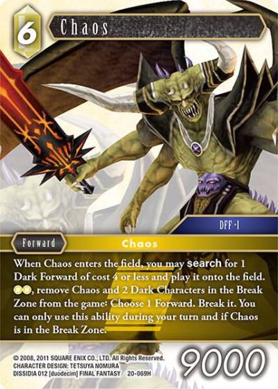 Chaos 20-069H Dawn of Heroes Final Fantasy card