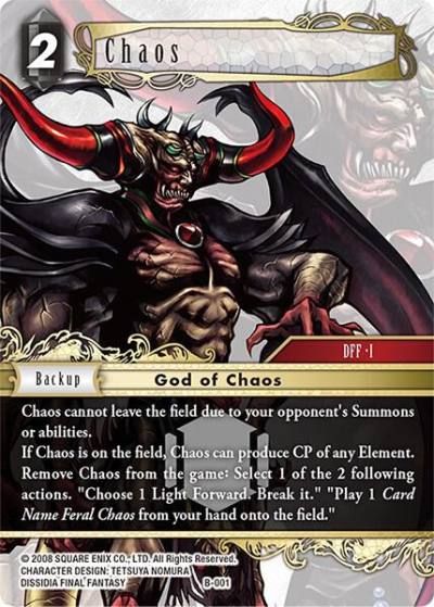 Chaos B-001 Boss Deck: Chaos Final Fantasy card