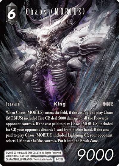 Chaos MOBIUS Full Art 9-123L Opus IX Final Fantasy card