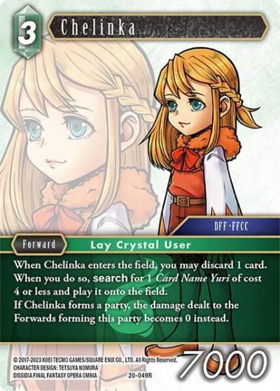 Chelinka 20-049R Dawn of Heroes Final Fantasy card