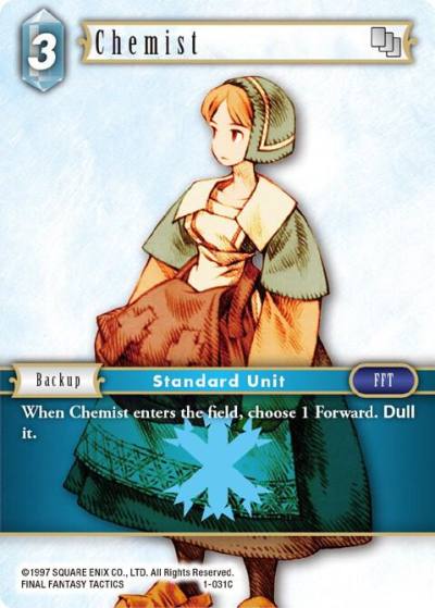 Chemist Female Unit 1-031C Opus I Final Fantasy card
