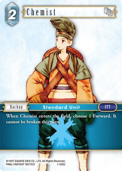 Chemist Male Unit 1-032C Opus I Final Fantasy card