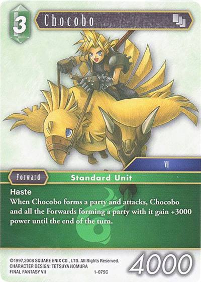 Chocobo 1-075C Deck Exclusive Cards Final Fantasy card