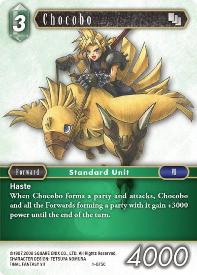 Chocobo 1-075C Opus I Final Fantasy card