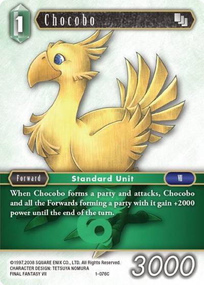 Chocobo 1-076C Opus I Final Fantasy card