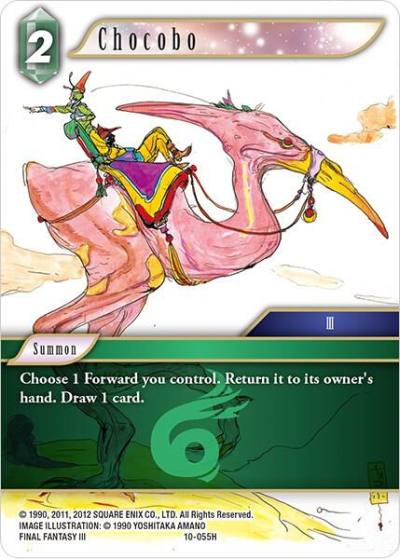 Chocobo 10-055H Opus X Final Fantasy card