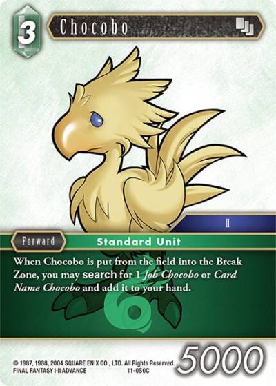 Chocobo 11-050C Opus XI Final Fantasy card