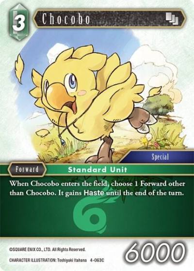 Chocobo 4-063C Opus IV Final Fantasy card