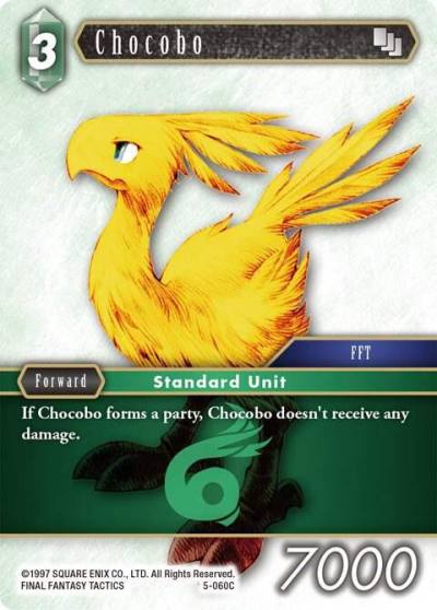 Chocobo 5-060C Opus V Final Fantasy card