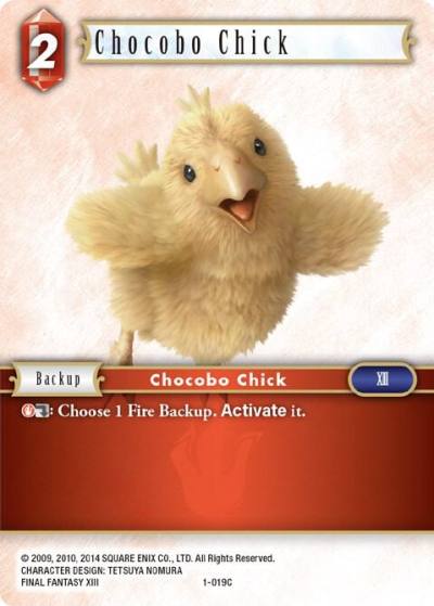 Chocobo Chick 1-019C Opus I Final Fantasy card