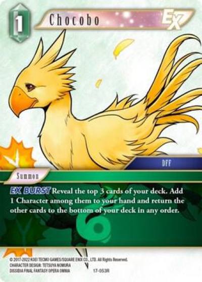 Chocobo EX 17-053R Rebellion's Call Final Fantasy card