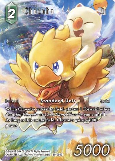Chocobo Full Art 20-050C Dawn of Heroes Final Fantasy card