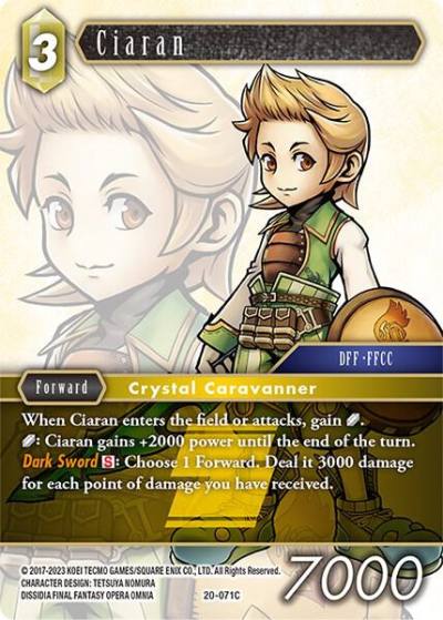 Ciaran 20-071C Dawn of Heroes Final Fantasy card