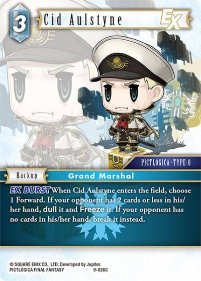 Cid Aulstyne EX 9-026C Opus IX Final Fantasy card