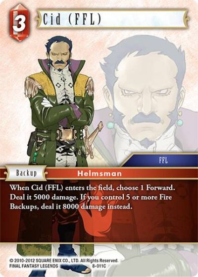 Cid FFL 8-011C Opus VIII Final Fantasy card