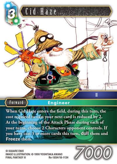 Cid Haze Re-185H/18-113H Legacy Collection Final Fantasy card
