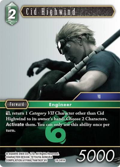 Cid Highwind 19-041H From Nightmares Final Fantasy card