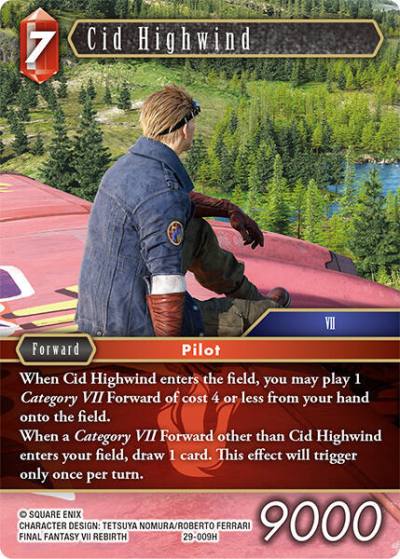 Cid Highwind 29-009H Blissful Eternity Final Fantasy card