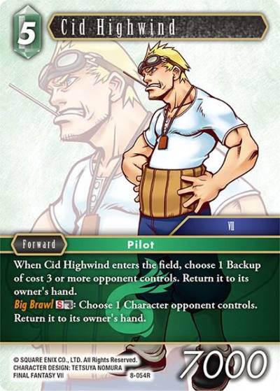 Cid Highwind 8-054R Opus VIII Final Fantasy card