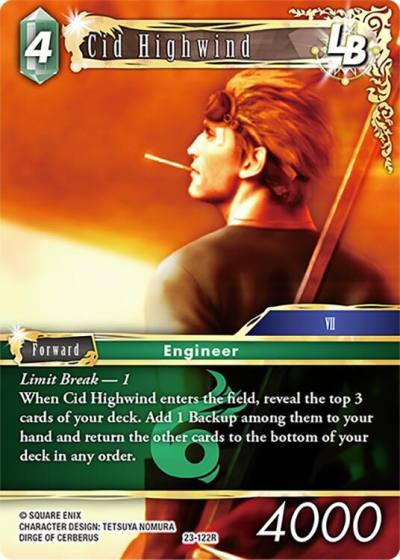 Cid Highwind LB 23-122R Hidden Trials Final Fantasy card