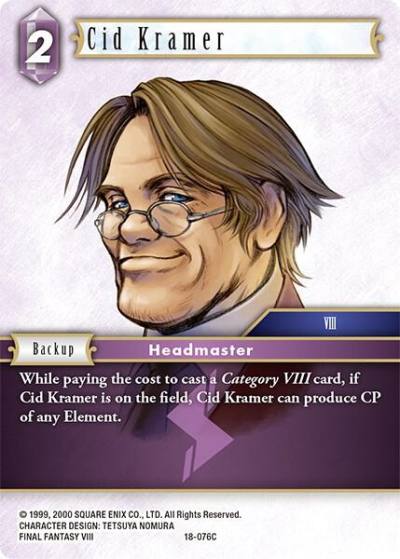 Cid Kramer 18-076C Resurgence of Power Final Fantasy card
