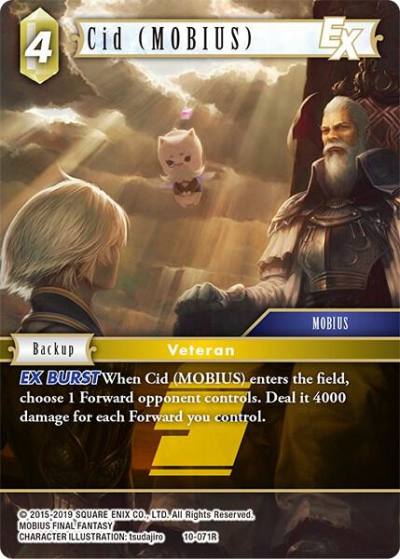 Cid MOBIUS EX 10-071R Opus X Final Fantasy card